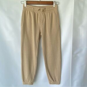 Athletic Works Boys Khaki Beige Sweatpants W/ Pockets Elastic Waist Size M (8)
